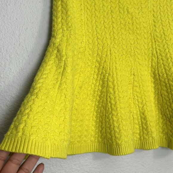 Anthropologie Maeve Women’s Size Small Yellow Knit Sweater Short Mini Skirt - Picture 3 of 7